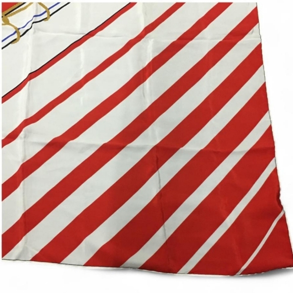 NWT Gucci Patriotic Nautical Red, White & Blue 100% Silk Scarf - Picture 6 of 8